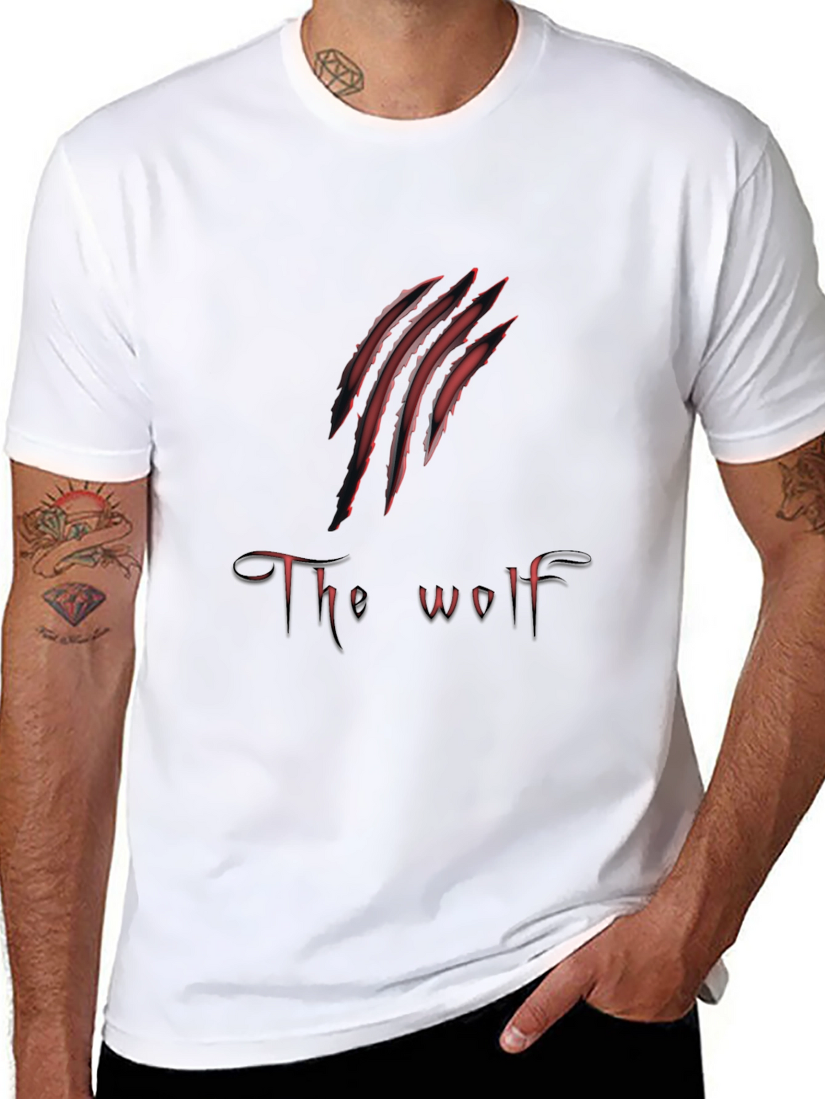 The Wolf Claw Graphic Print Mens T-Shirt