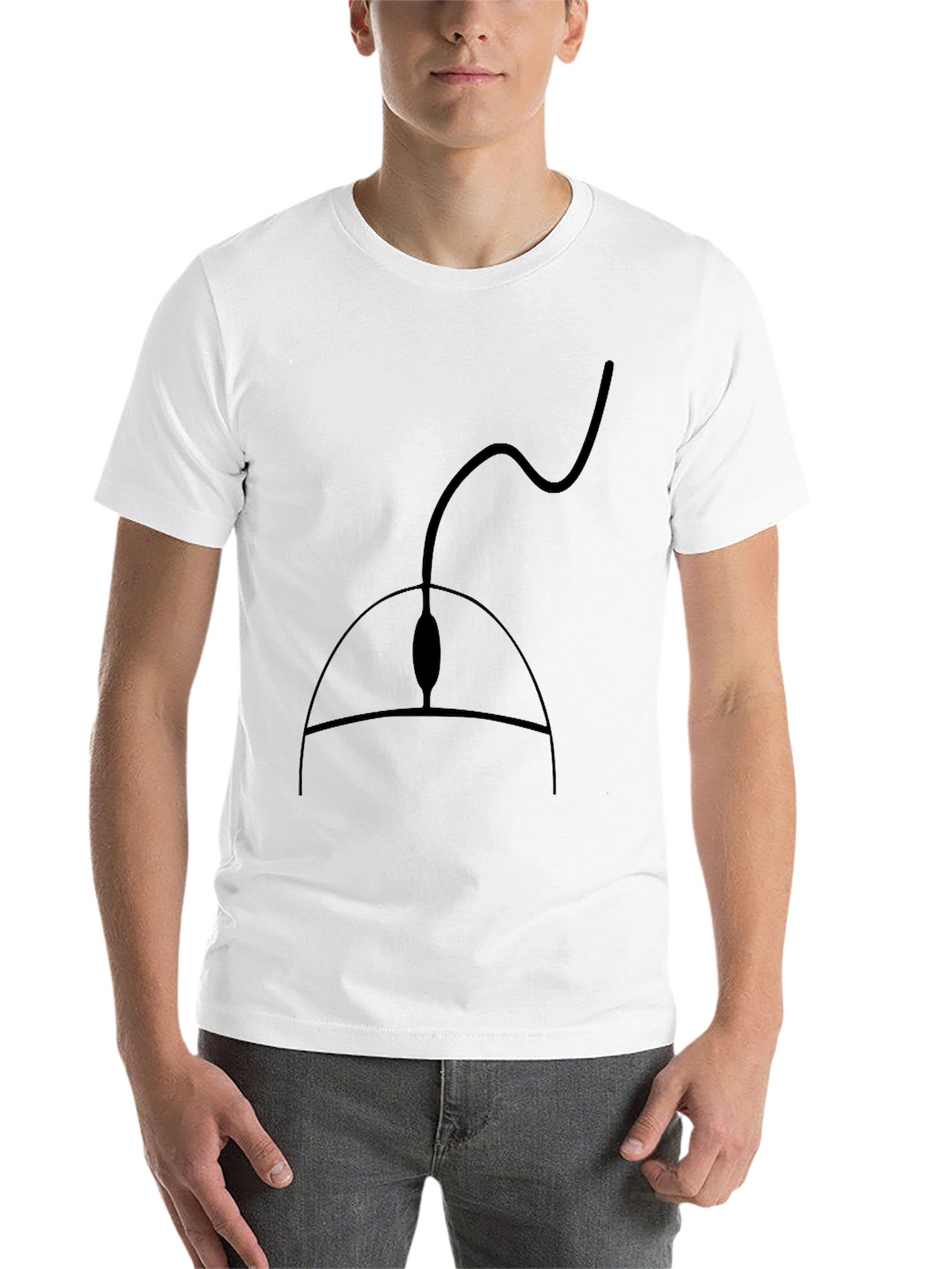 Black Computer Mouse Graphic Tee - Gamer Style Shirt