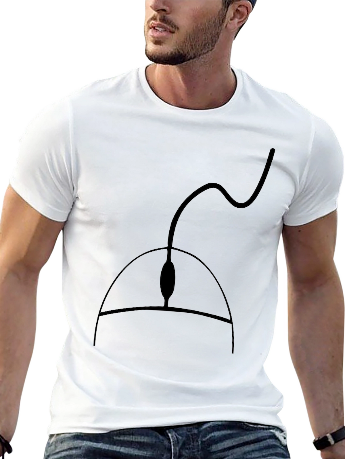 Black Computer Mouse Graphic Tee - Gamer Style Shirt