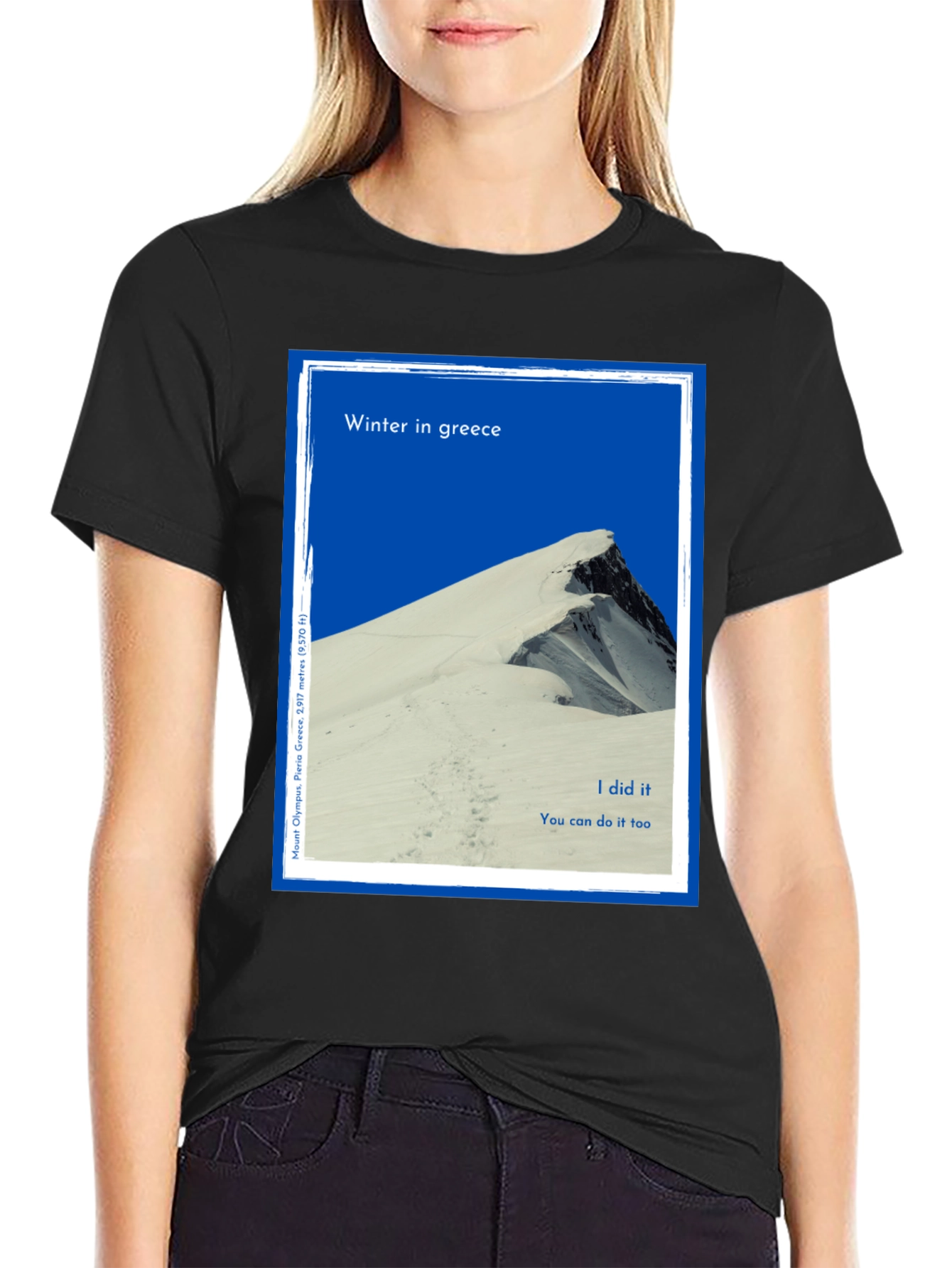 Winter Greece Mountain T-Shirt