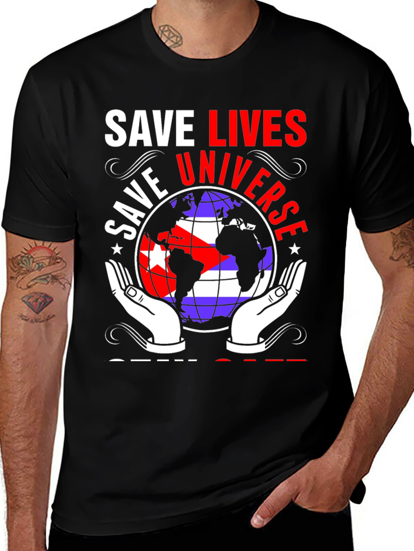 Save Lives Universe Graphic Tee