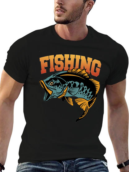 Fishing Graphic T-Shirt - Stylish Angler Tee