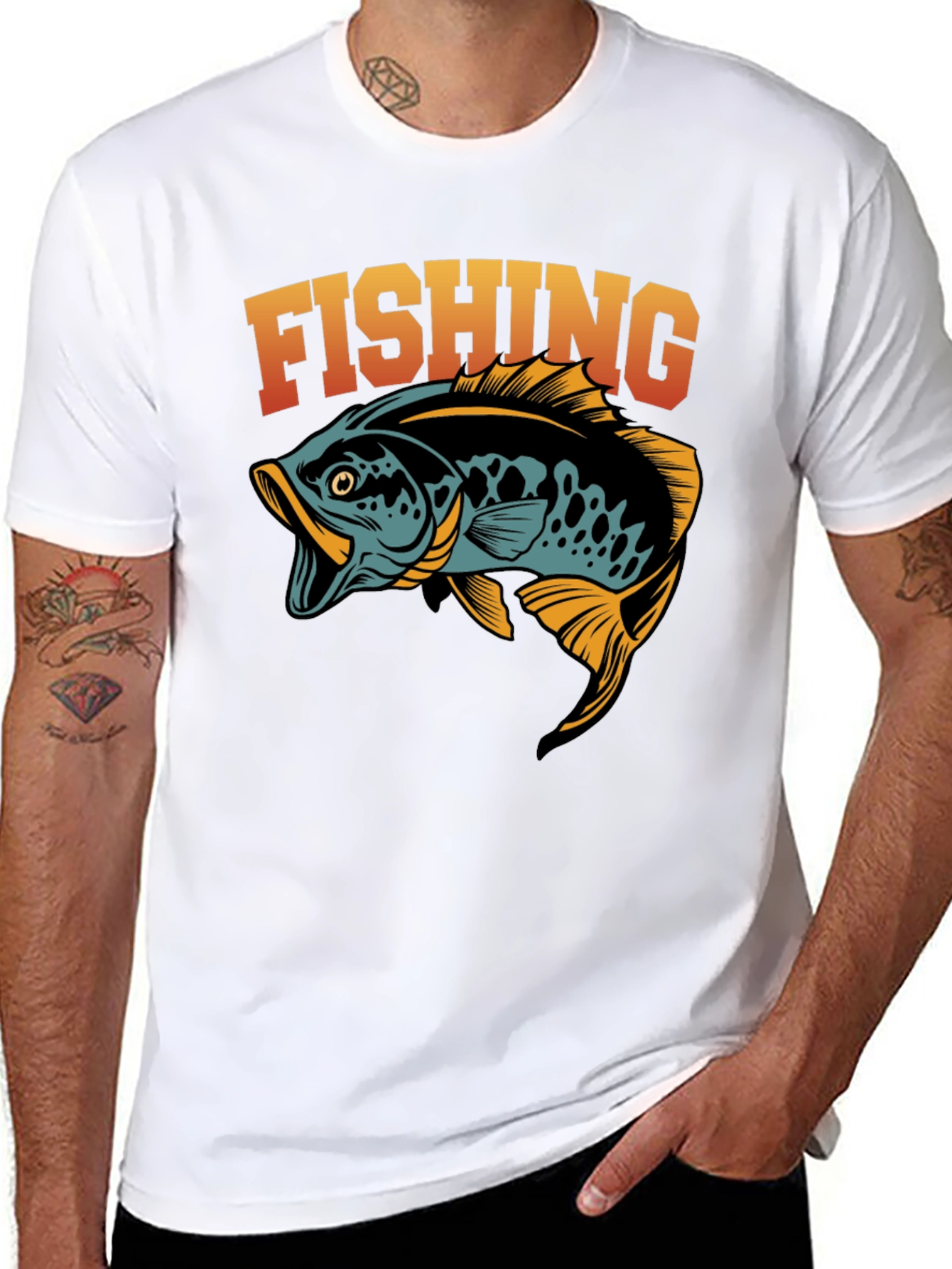 Fishing Graphic T-Shirt - Stylish Angler Tee