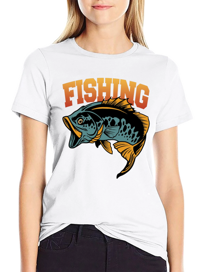 Fishing Graphic T-Shirt - Stylish Angler Tee