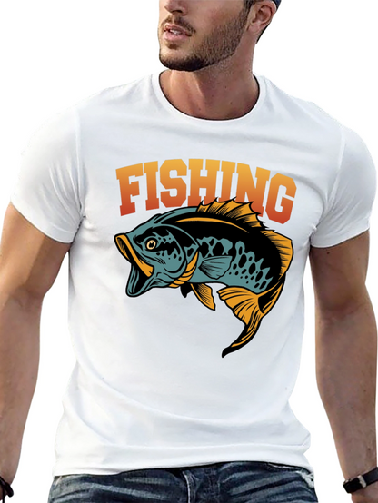 Fishing Graphic T-Shirt - Stylish Angler Tee