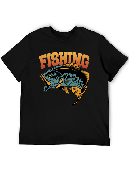 Fishing Graphic T-Shirt - Stylish Angler Tee