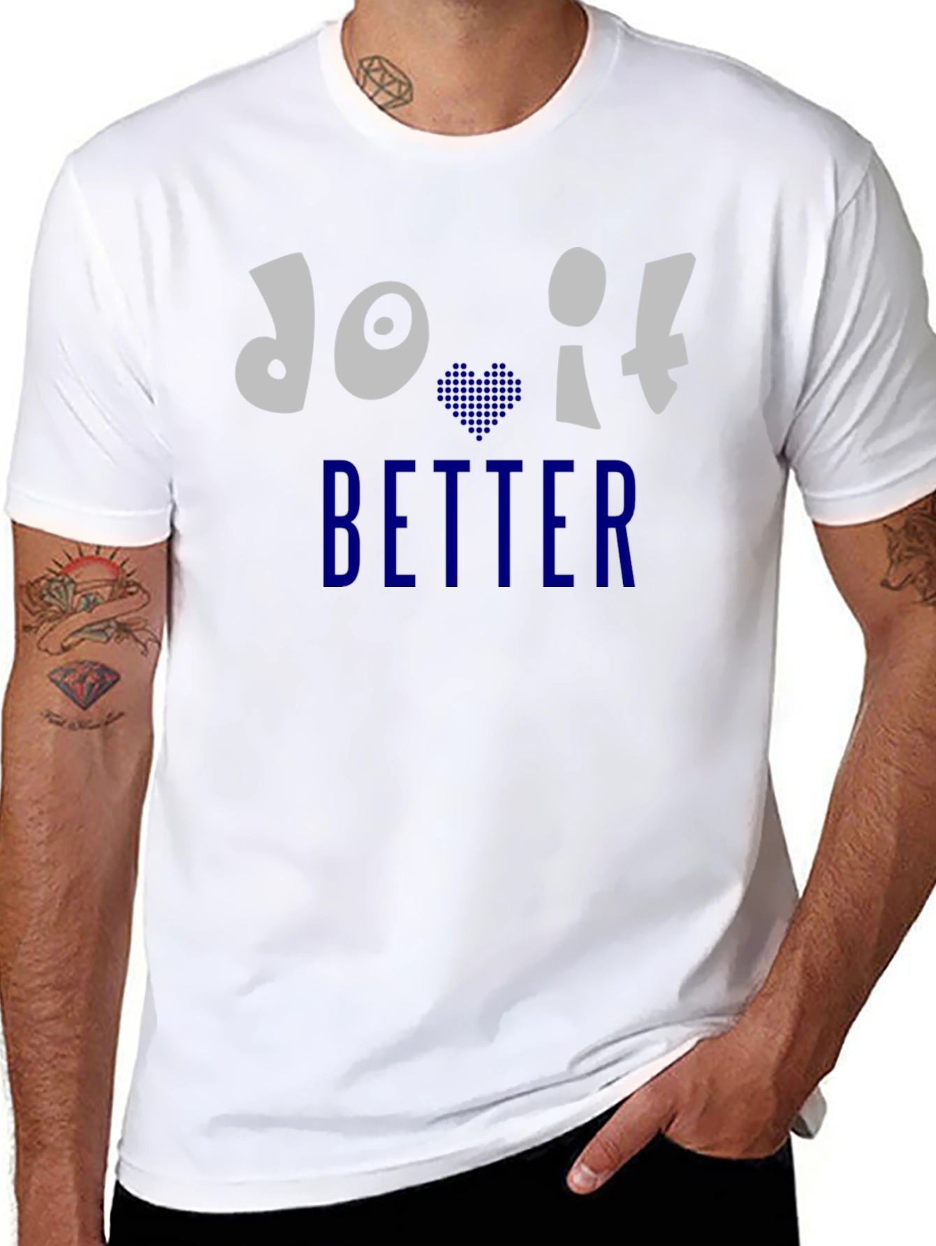 Do It Better Graphic Print Crew Neck T-Shirt