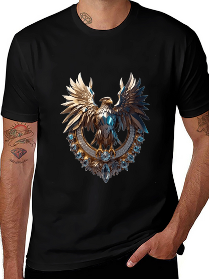 Gleaming Eagle Graphic Tee - Statement Fashion