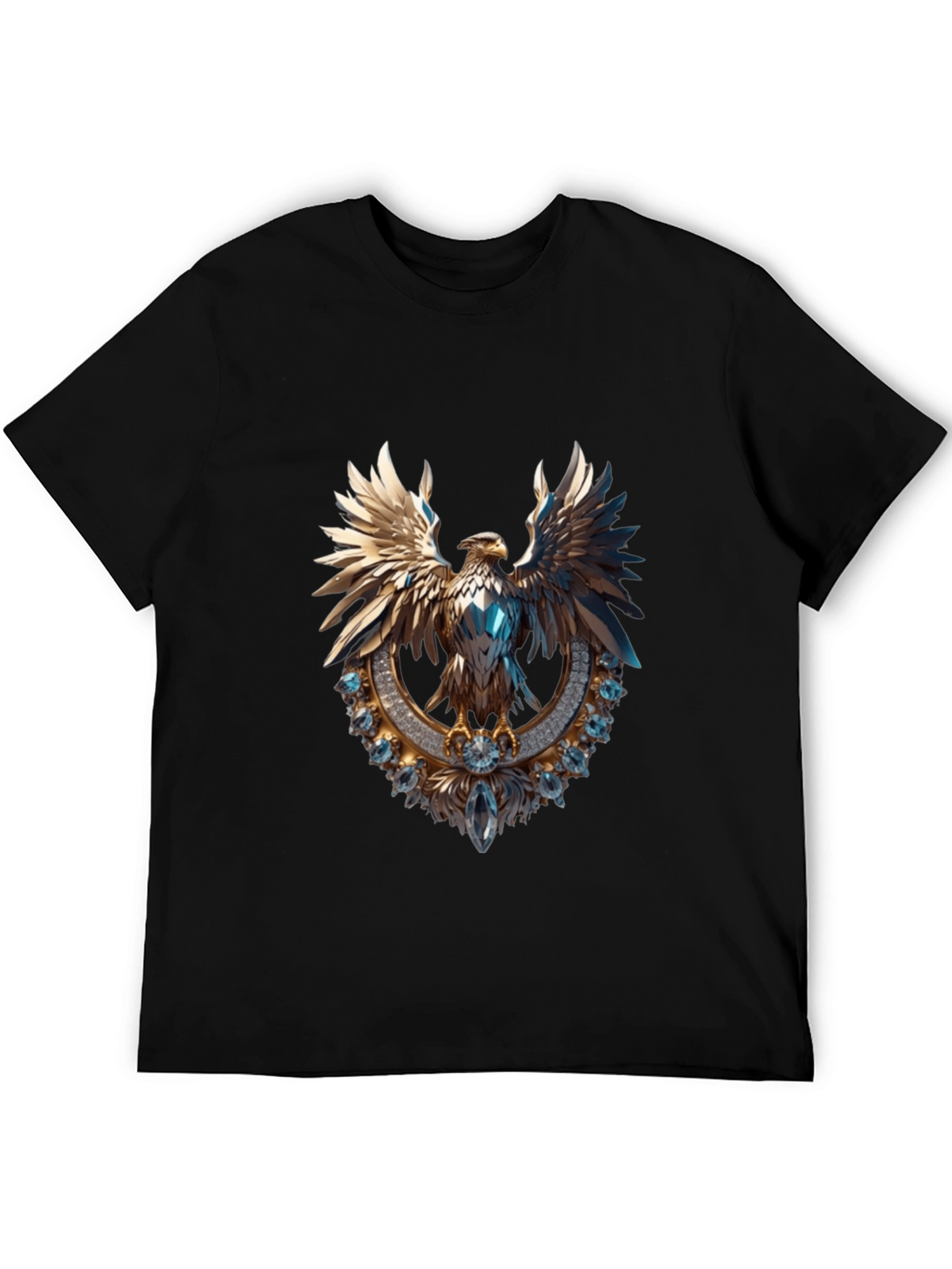 Gleaming Eagle Graphic Tee - Statement Fashion