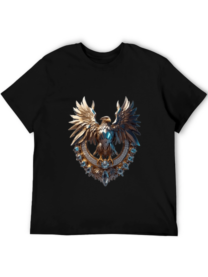 Gleaming Eagle Graphic Tee - Statement Fashion