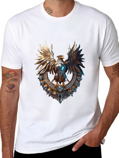 Gleaming Eagle Graphic Tee - Statement Fashion