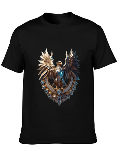 Gleaming Eagle Graphic Tee - Statement Fashion