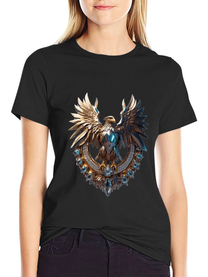 Gleaming Eagle Graphic Tee - Statement Fashion