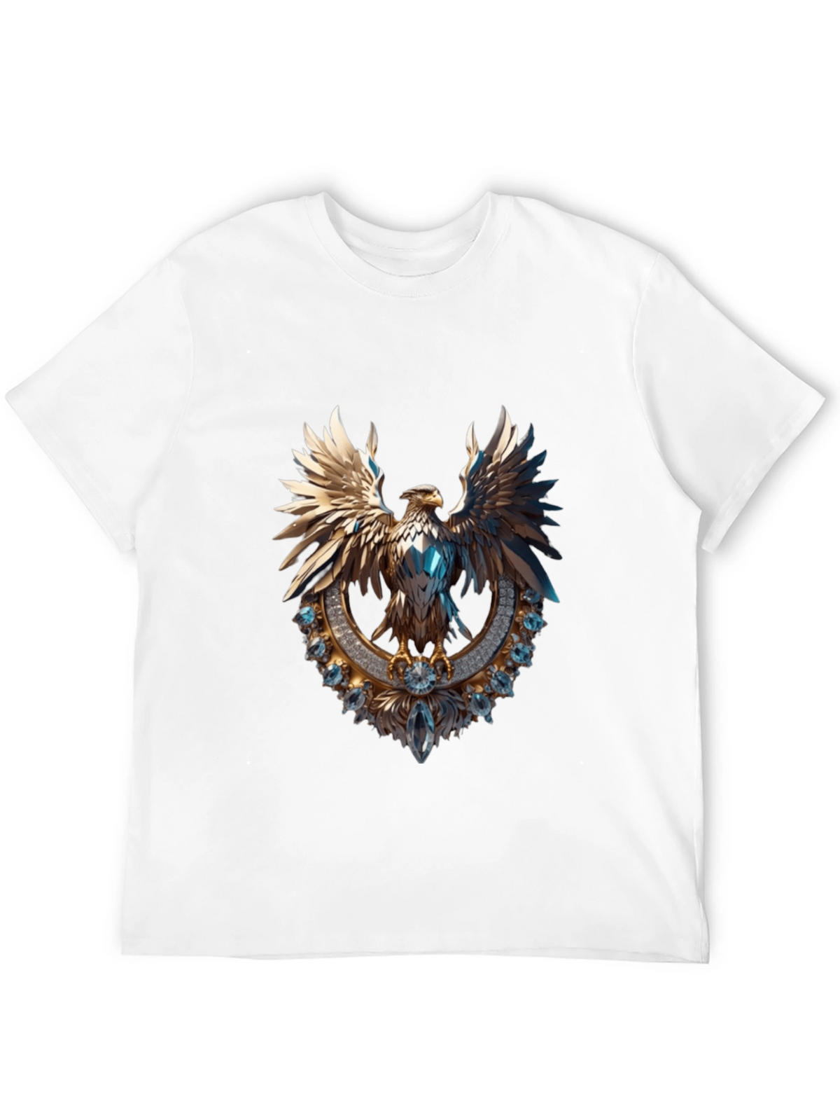 Gleaming Eagle Graphic Tee - Statement Fashion