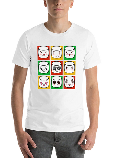 Emoji Marshmallow T-Shirt - Fun Graphic Tee