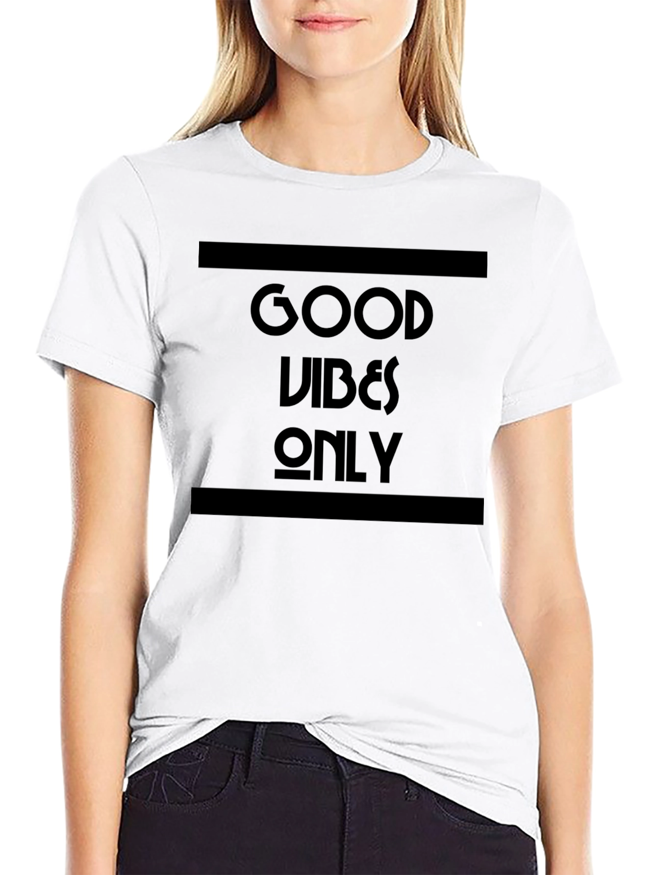 Good Vibes Only Graphic T-Shirt - Black