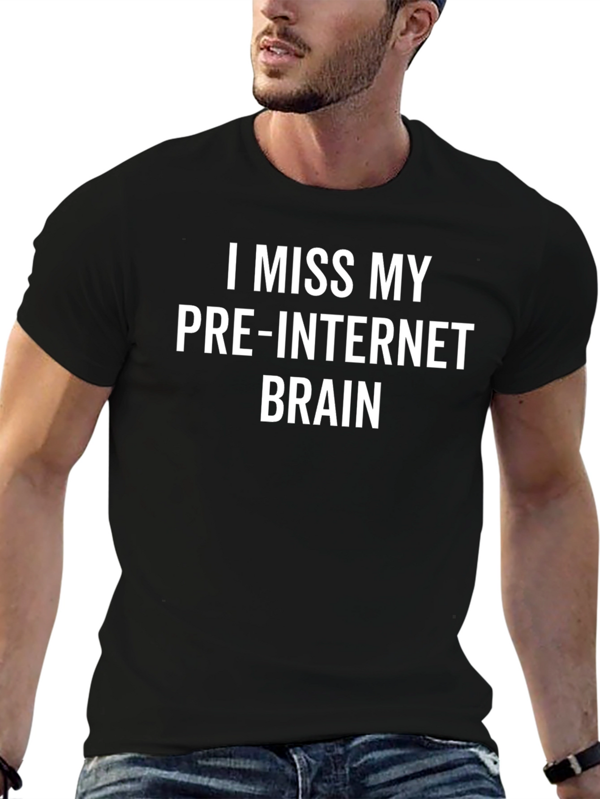I Miss My Pre-Internet Brain Graphic T-Shirt