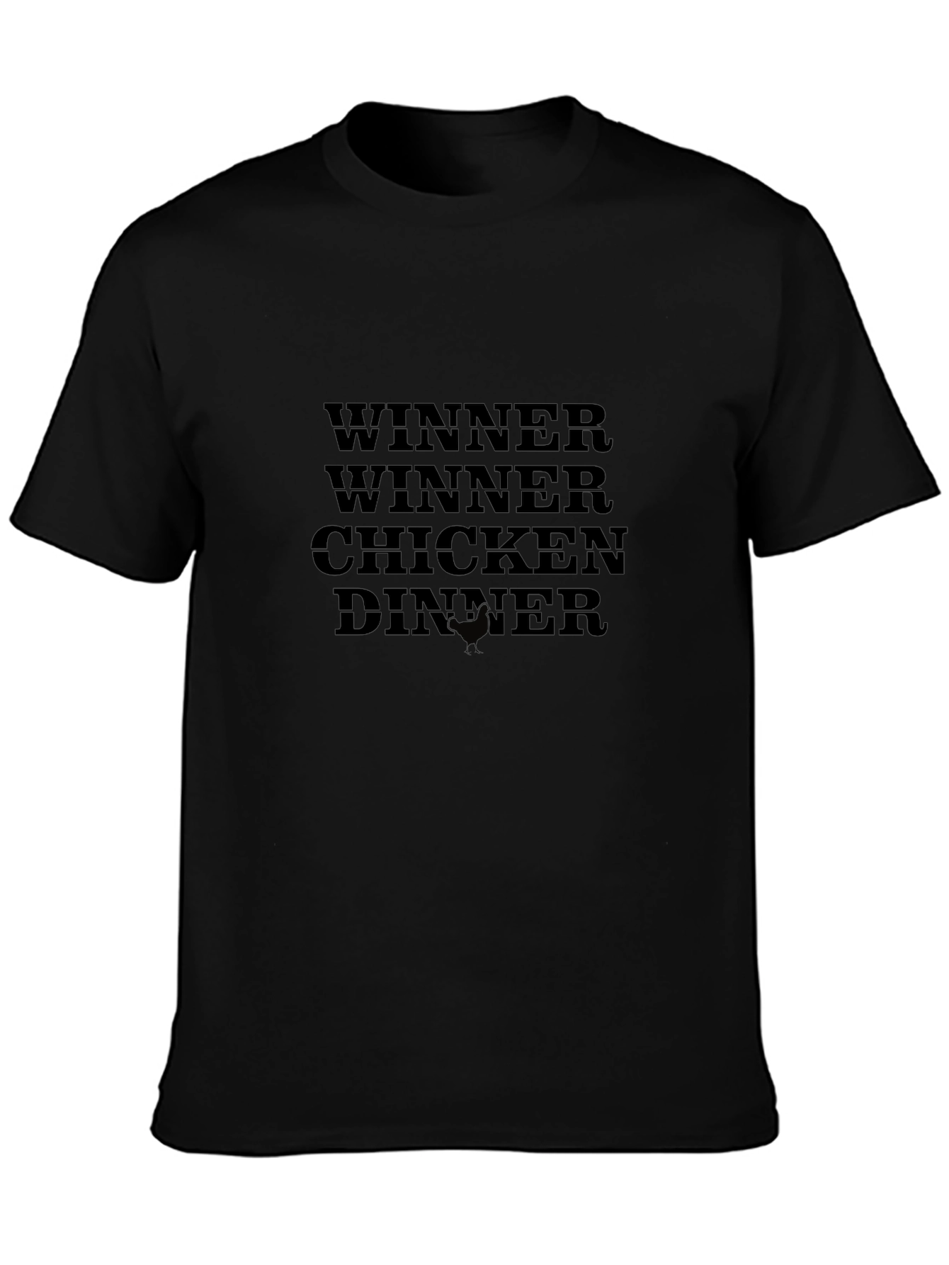 Winner Winner Chicken Dinner Black T-Shirt