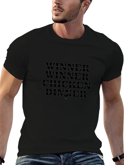 Winner Winner Chicken Dinner Black T-Shirt