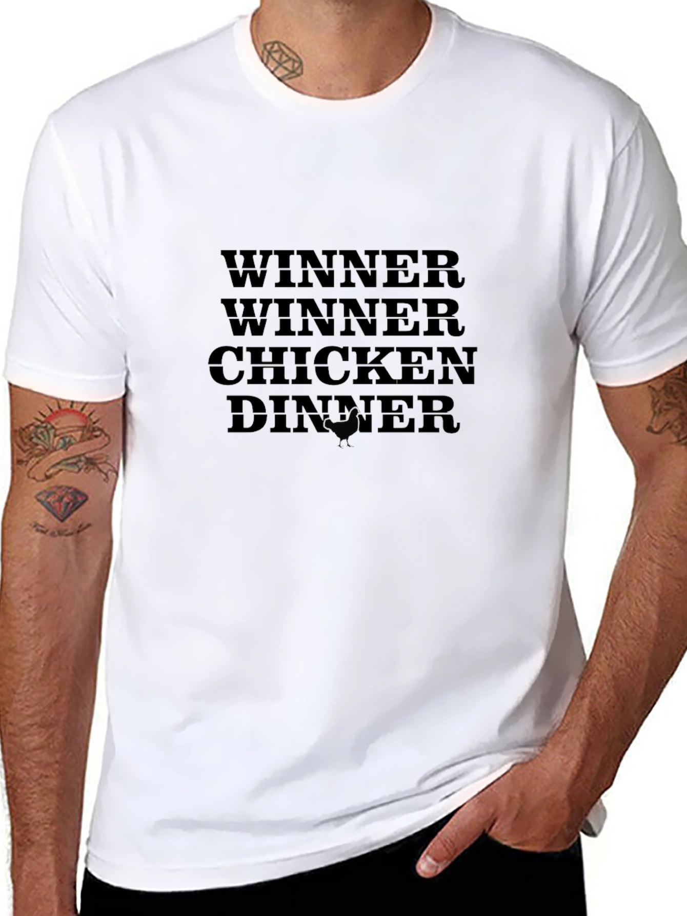 Winner Winner Chicken Dinner Black T-Shirt