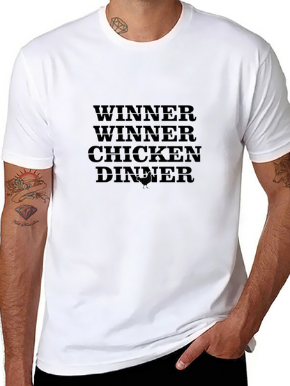 Winner Winner Chicken Dinner Black T-Shirt