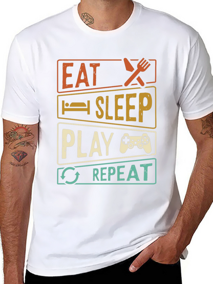 Eat Sleep Play Repeat Gamer T-Shirt