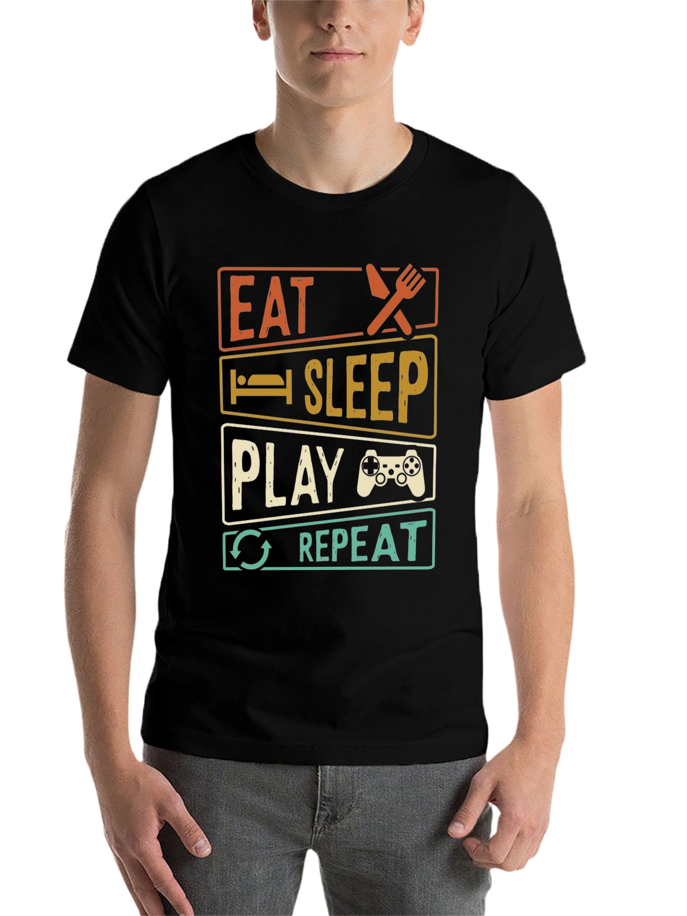 Eat Sleep Play Repeat Gamer T-Shirt