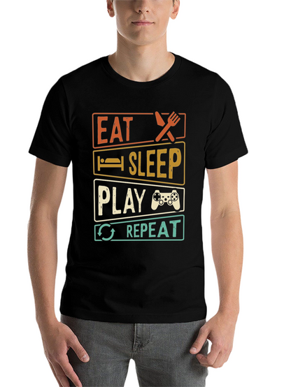 Eat Sleep Play Repeat Gamer T-Shirt