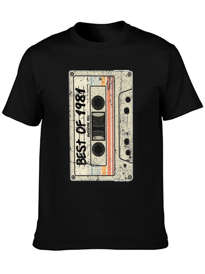 Best of 1981 Cassette Tape Graphic T-Shirt