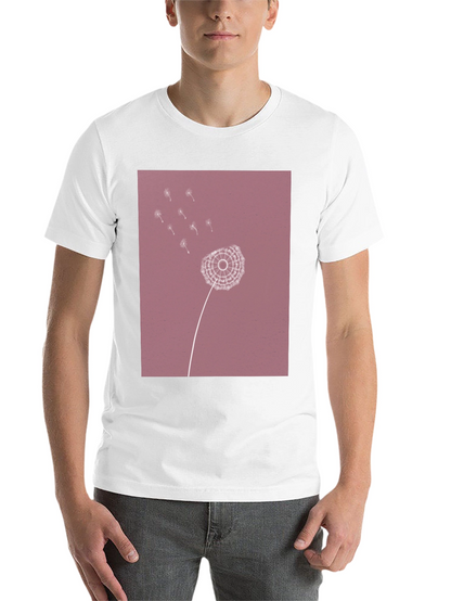 Dandelion Print Black T-Shirt