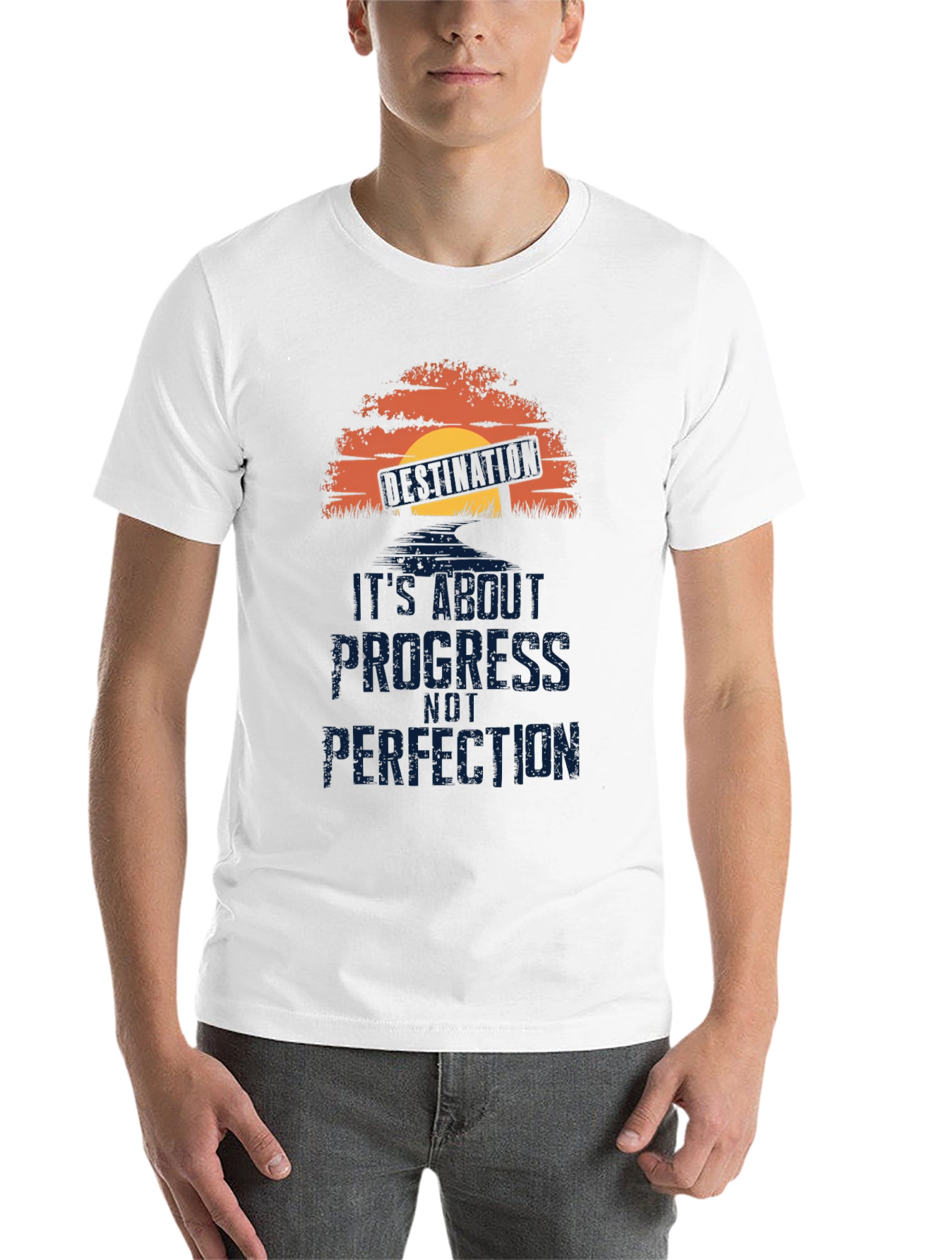 Progress Not Perfection T-Shirt - Motivational Graphic Tee
