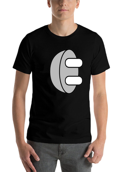 Novelty Power Plug Graphic T-Shirt - Black