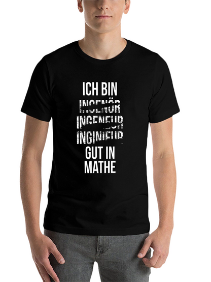 Engineer Gut in Mathe Black T-Shirt