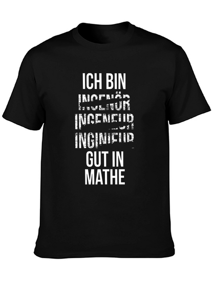 Engineer Gut in Mathe Black T-Shirt