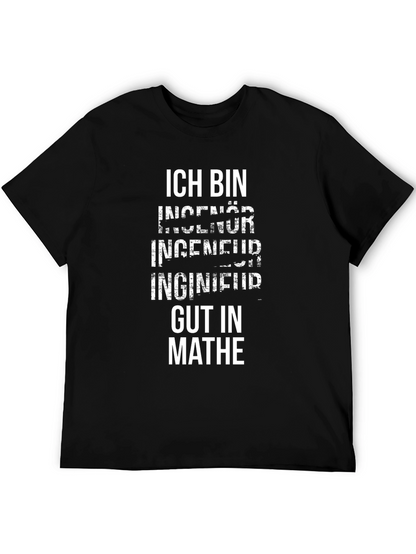 Engineer Gut in Mathe Black T-Shirt
