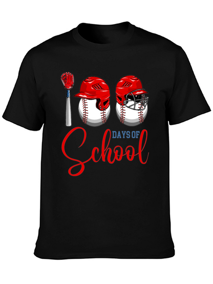 100 Days of School Baseball T-Shirt