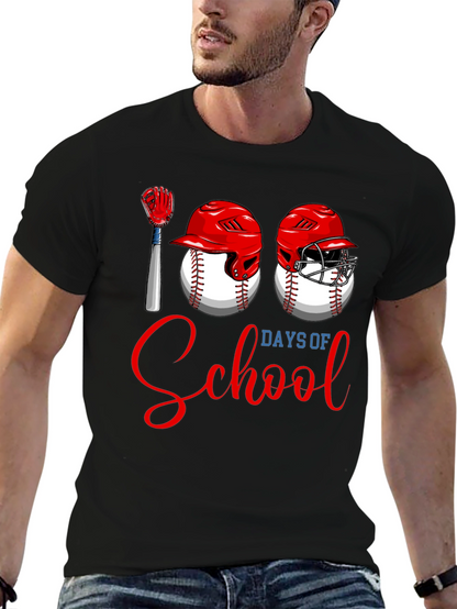 100 Days of School Baseball T-Shirt