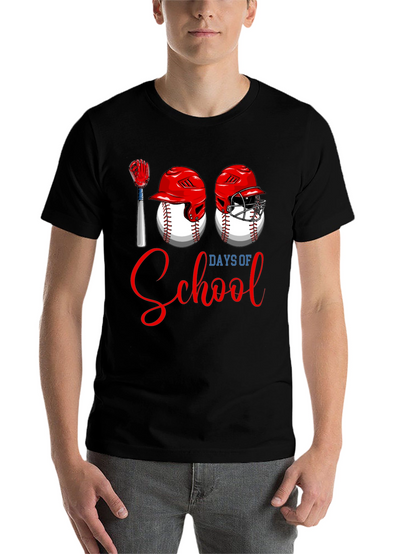 100 Days of School Baseball T-Shirt