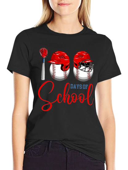 100 Days of School Baseball T-Shirt
