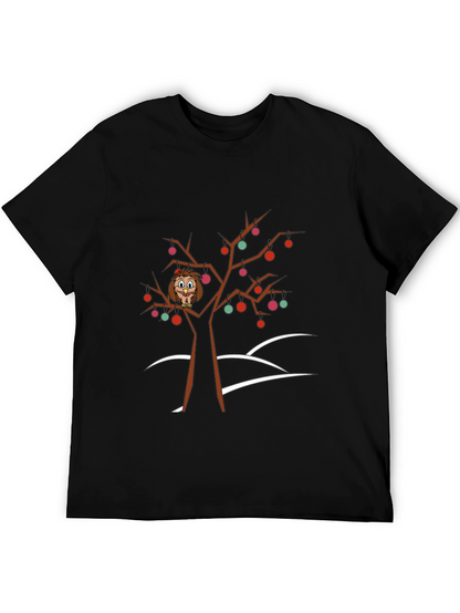 Owl in Tree Graphic Tee - Holiday Fun!