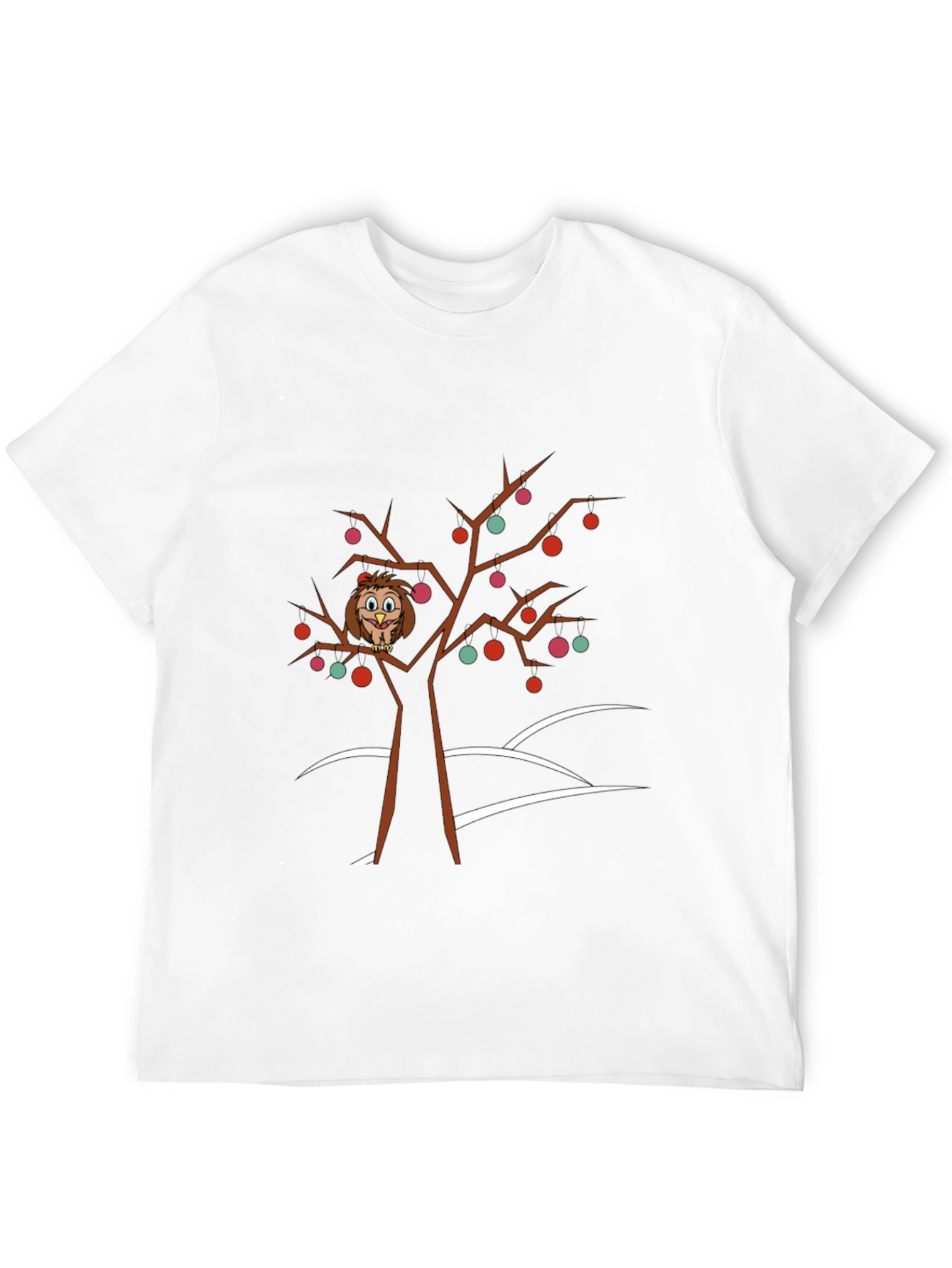 Owl in Tree Graphic Tee - Holiday Fun!