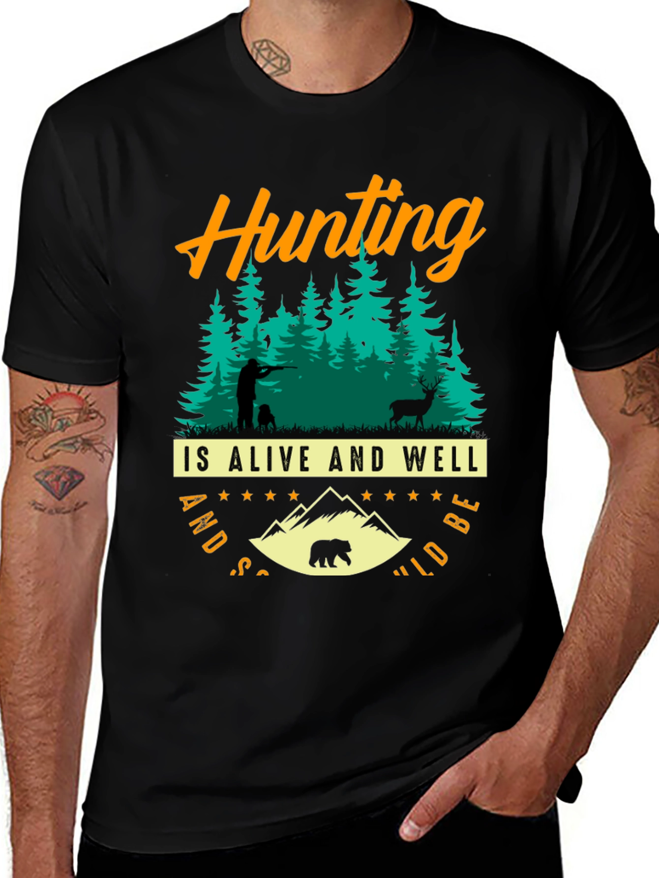 Hunting Bear Wildlife T-Shirt