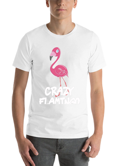 Crazy Flamingo Graphic Tee - Fun Novelty T-Shirt