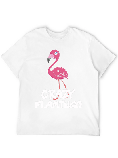 Crazy Flamingo Graphic Tee - Fun Novelty T-Shirt
