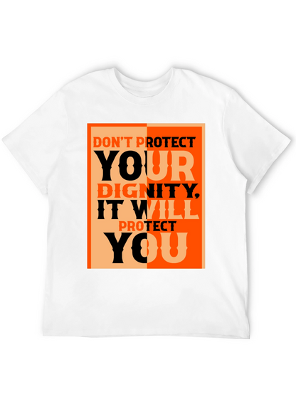 Dignity Protect You Graphic Tee - Black Cotton T-Shirt