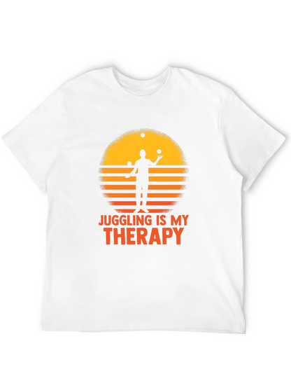Juggling Therapy T-Shirt - Retro Sunset Design