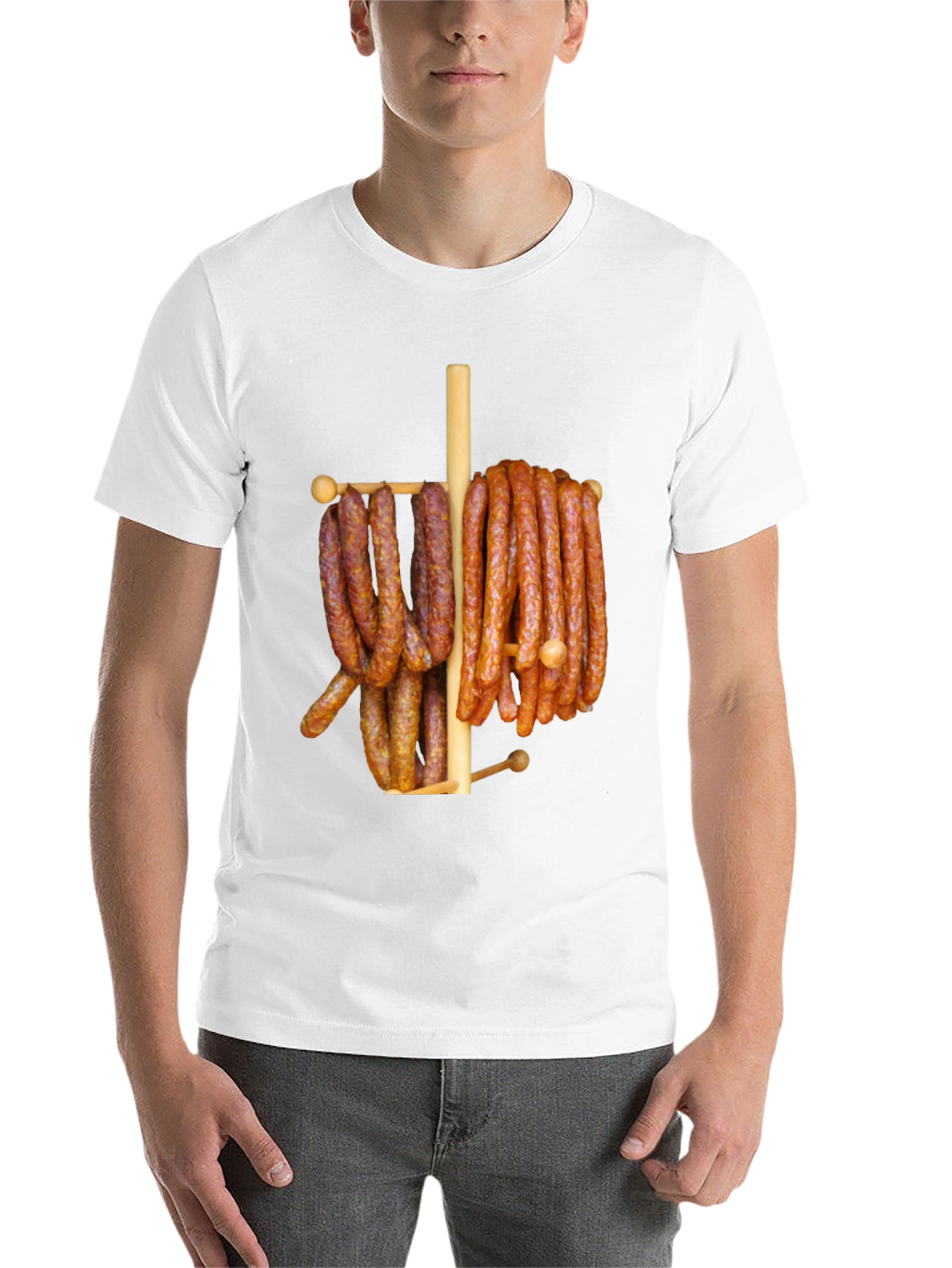 Funny Sausage Meat Lover Graphic T-Shirt