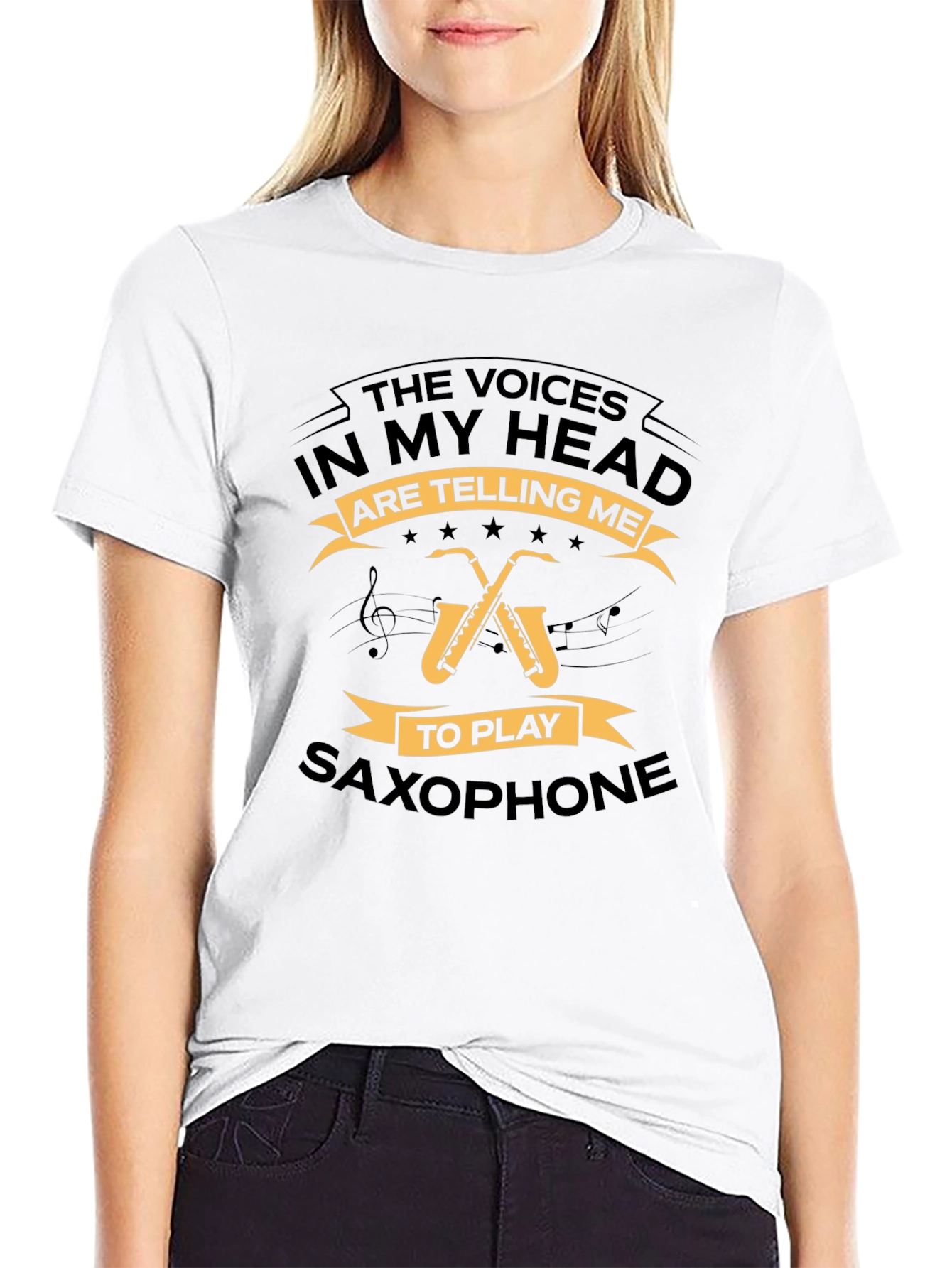 Saxophone T-Shirt - The Voices In My Head