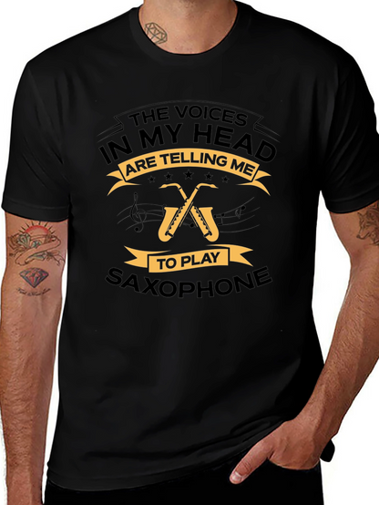 Saxophone T-Shirt - The Voices In My Head