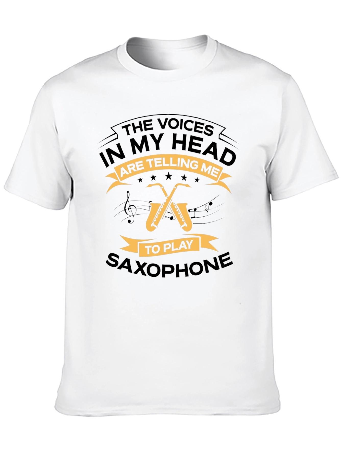 Saxophone T-Shirt - The Voices In My Head